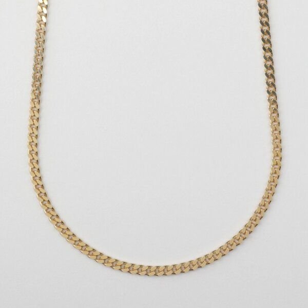 BELLYBIRD Jewellery PANZERKETTE - zarte Flachpanzerkette, längenverstellbar, 925 Silber vergoldet