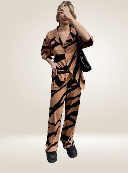 noemvri fashion label Modal Hose - Tiger