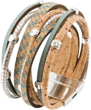 Artipel Veganes Kork-Armband mit Rauten