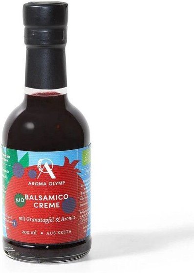 Aroma Olymp Bio Balsamico Creme mit Granatapfel und Aroniabeeren