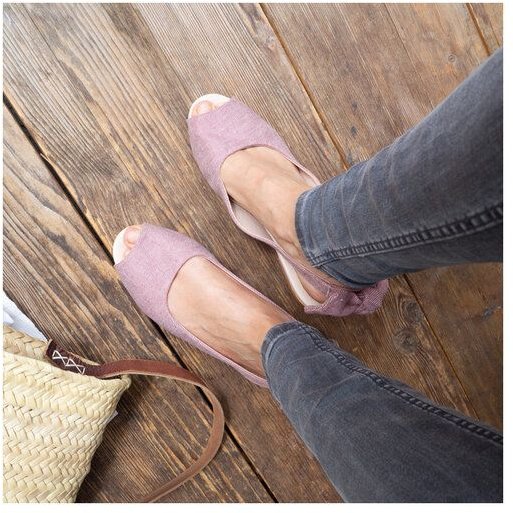 Bayerinas Peeptoe Ballerinas