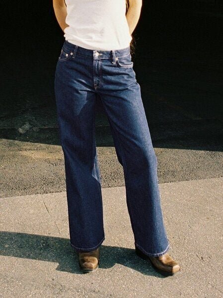 Nudie Jeans Wide Heidi Jeans - Classic Blue