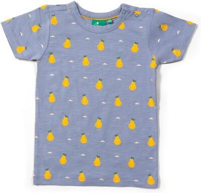 Little Green Radicals Kinder T-Shirt mit Birnenaufdruck – Fairtrade & GOTS-zertifiziert