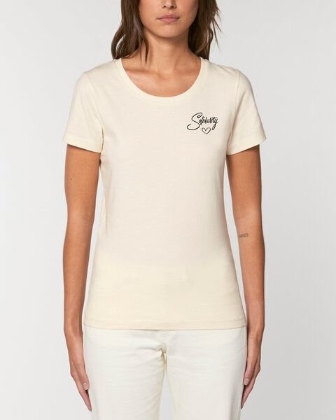 Human Family Bio Damen Rundhals-T-Shirt "Faith - Solidarity" aus Bio-Baumwolle