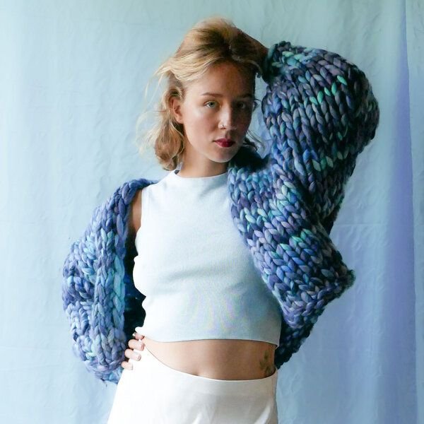 PANAPUFA 100% MERINO Chunky wolle Strickjacke