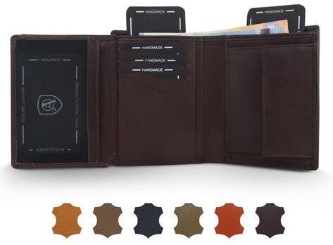 Akaroa Trifold Geldbörse Herren aus echtem Rindsleder