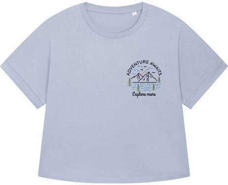 watapparel Oversize T-Shirt Frauen Adventure awaits
