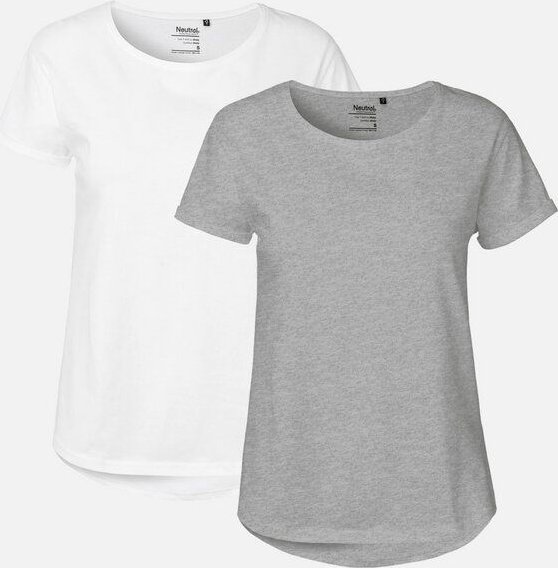 Thumbnail - Doppelpack Neutral® Ladies Roll Up Sleeve T-Shirt