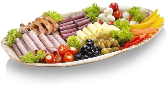 naturesse® Große Grillplatte aus Palmblatt (25 Stk.)