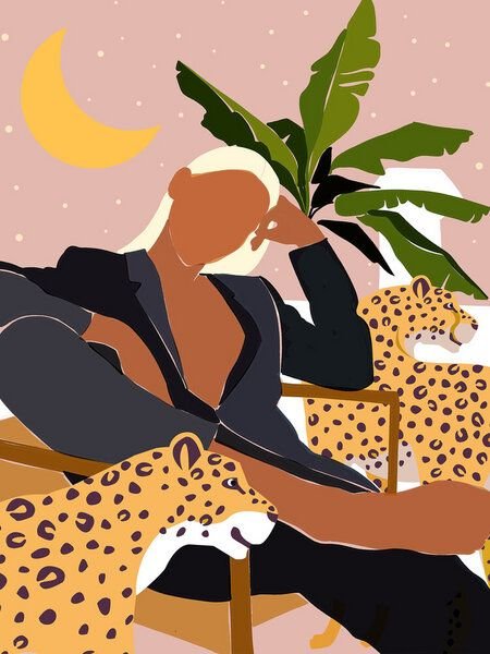 Photocircle Poster / Leinwandbild - Girl Boss