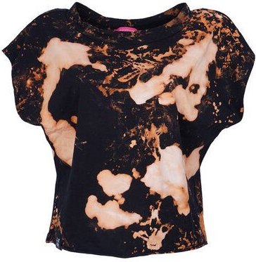 Lena Schokolade Black bleach Shirt aus Bio-Baumwolle