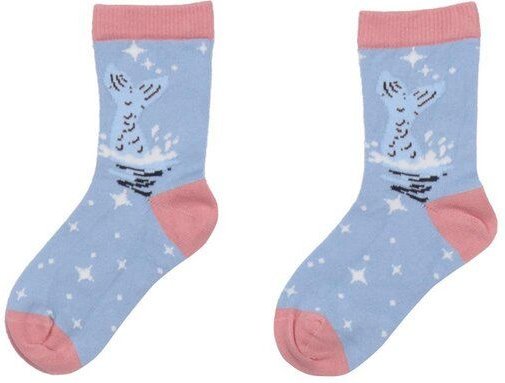 Kinder Socken Bio-Baumwolle Mermaids/White Horses lila GOTS zertifiziert weiche Walkiddy Kindersocken vegan elastisch at...