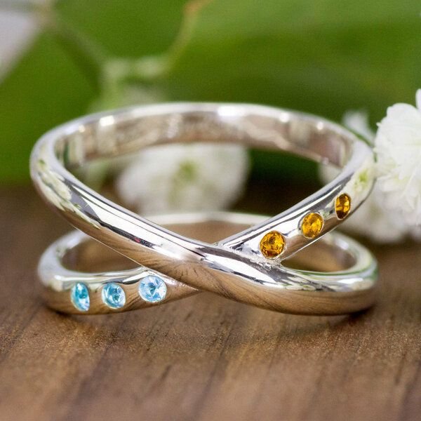 Spirit of Island Silber Doppelring | Tropical Sunrise