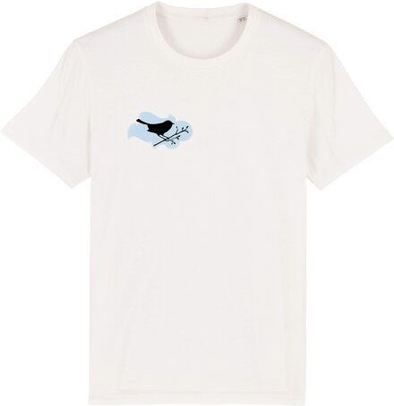 Spangeltangel T-Shirt bedruckt, "Vogel", nachhaltig, Biobaumwolle, Brustprint, unisex, bio, Tiere, Vogel,