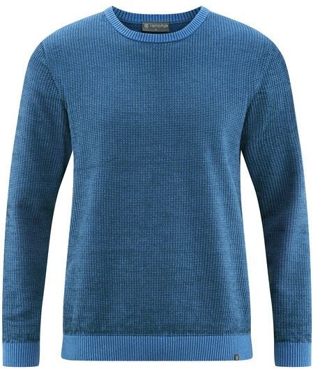 Thumbnail - HempAge Herren Strickpullover Rundhalsausschnitt Hanf/Biobaumwolle Normal Fit