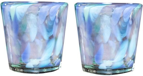 Mitienda Shop Mundgeblasene mexikanische Gläser 2er Set, perlmutt