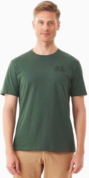 ORGANICATION T-Shirt aus Bio-Baumwolle mit Fahrrad-Print