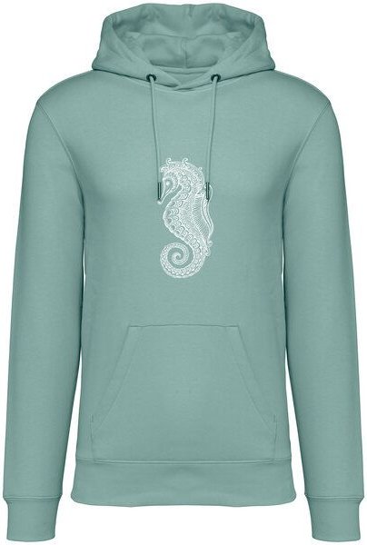Brandless Basic Bio Unisex Hoody Nr. 4 Seepferd 350g/m²
