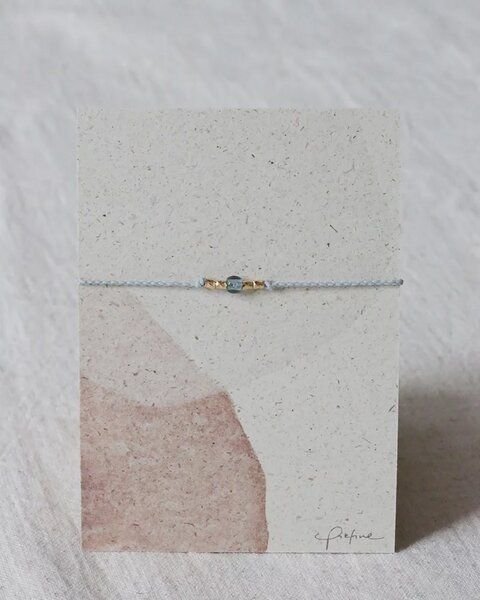 pikfine Glasperlen Armband "Nila" // silber oder vergoldet