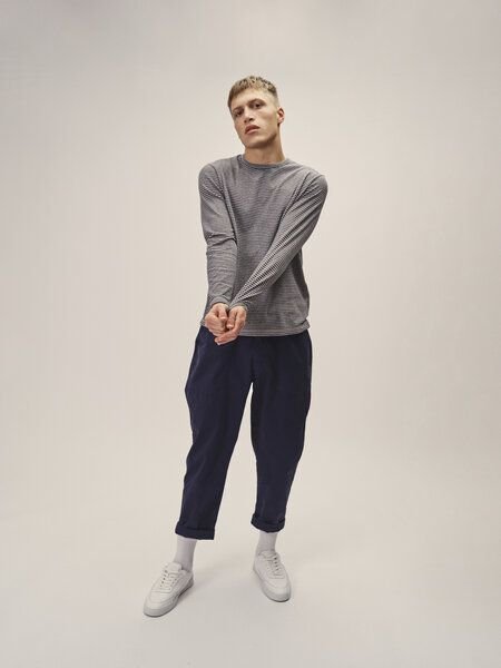 WOTE Longsleeve Streifen aus Bio-Baumwolle Mix