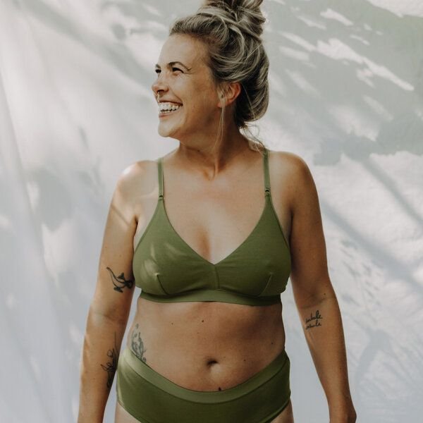 erlich textil Viola bügelloser BH aus Bio-Baumwolle, made in Europe