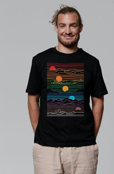 watapparel T-Shirt Unisex Sun And Moon