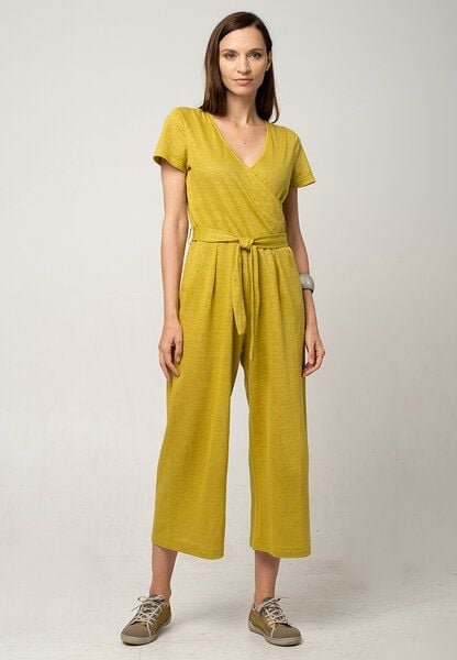 Alma & Lovis Jumpsuit mit Taschen und Bindegürtel aus Hanf | Hemp Jumpsuit