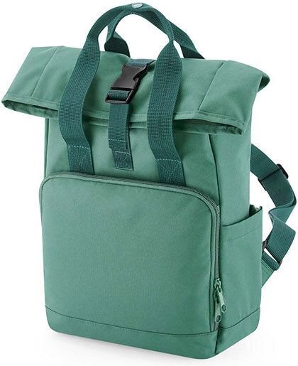 BagBase Recycled Mini Twin Handle Roll-Top Backpack Rucksack und Handtasche