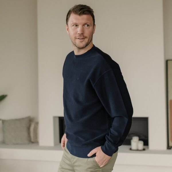 NORDLICHT Herren Sweater aus strukturierter Bio-Baumwolle NILAS