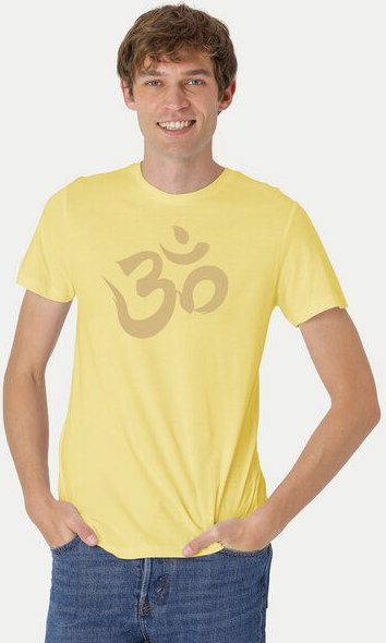 Peaces.bio - handbedruckte Biomode Fit T-Shirt "Om" Herren