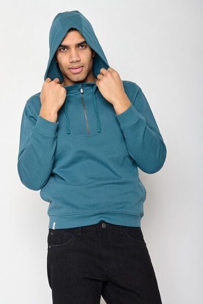 GREENBOMB Basic Mirror - Lässiger Half-Zip aus Bio-Baumwolle / GOTS / Fair & Vegan