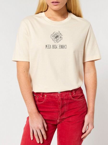 Human Family Bio Unisex Rundhals T-Shirt "Create - Change your view"