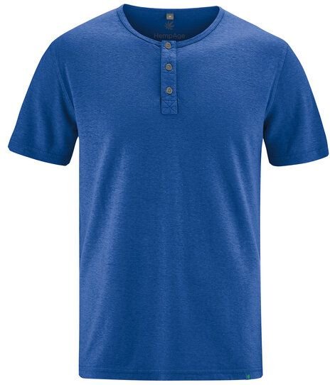 Thumbnail - HempAge Herren Henley T-Shirt Hanf/Biobaumwolle