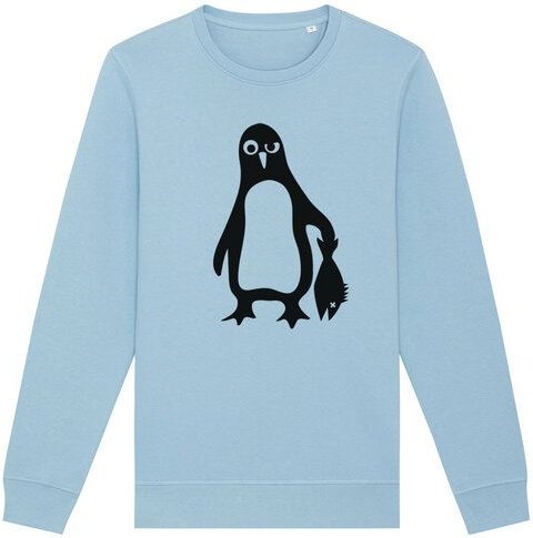päfjes Pinguin Paul mit Fisch - Fair Wear Unisex Sweater