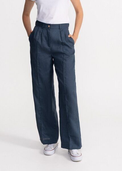 De IONESCU Die elegante Hose „Figa“ aus 100 % Leinen, gerades Bein