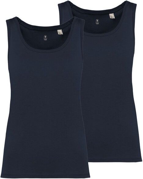 YTWOO 2er Pack Damen Tank Top aus 100% Bio-Baumwolle