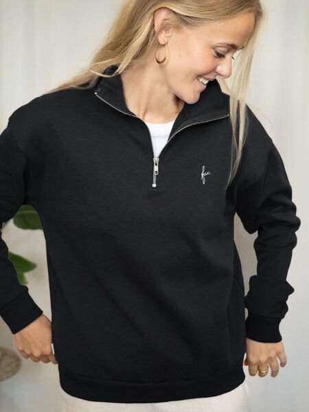 FUXBAU Frauen fux Half Zip Sweater