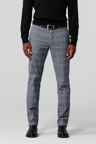 MEYER Wool Look "Prince of Wales" Chino