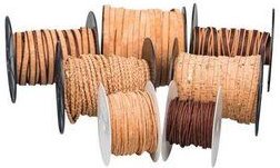 Kork-Deko Korkband flach Rot 10 mm | 1 Meter Länge | veganes Bastelband & Schmuckband