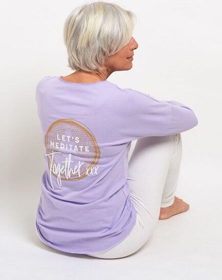 SPARKLES OF LIGHT Yoga Shirt | LET'S MEDITATE TOGETHER