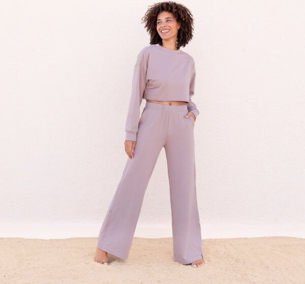 Jaya ALEX - Damen - kürzer geschnittenes cooles Sweater kommt in superweichem French Terry