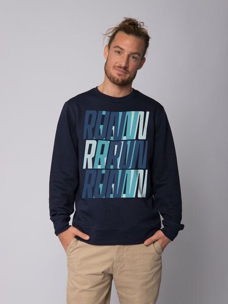 watapparel Sweatshirt Unisex Run, Run, Run blue