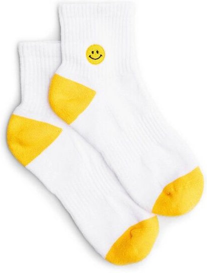 Natural Vibes Smiley Bio GOTS | Sneaker Socken mit Smile | Herren Damen Socken |