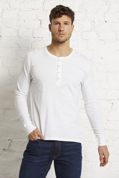 Wunderwerk Herren Langarmshirt aus Bio-Baumwolle "Henley male 1/1 mal tinto"