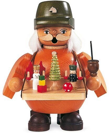 Müller Seiffen Räuchermann Spielwarenverkäufer 3 versch. Größen