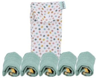 NoWaste Wrapping NoWaste Stofftaschentücher Taschentücher aus Stoff 5er SET inkl. Tasche