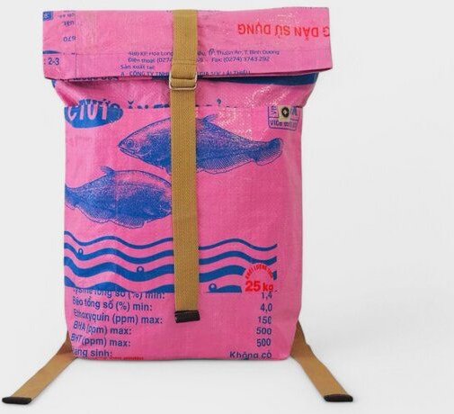 REFISHED fair fashion Rucksack 'BACKPACK' - upcycelte Fischfuttersäcke