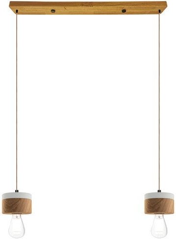 ALMUT von Wildheim 2er Pendelleuchte Eichenholz und Pastelltönen skandinavisches Design