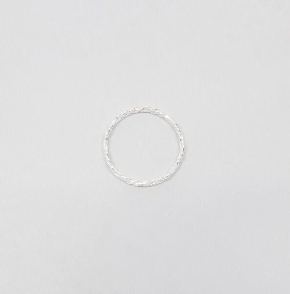 fejn jewelry Ring 'braided' geflochtener Ring aus Silber/vergoldet