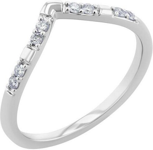 Eppi Ehering in V-Form mit Lab Grown Diamanten Patya